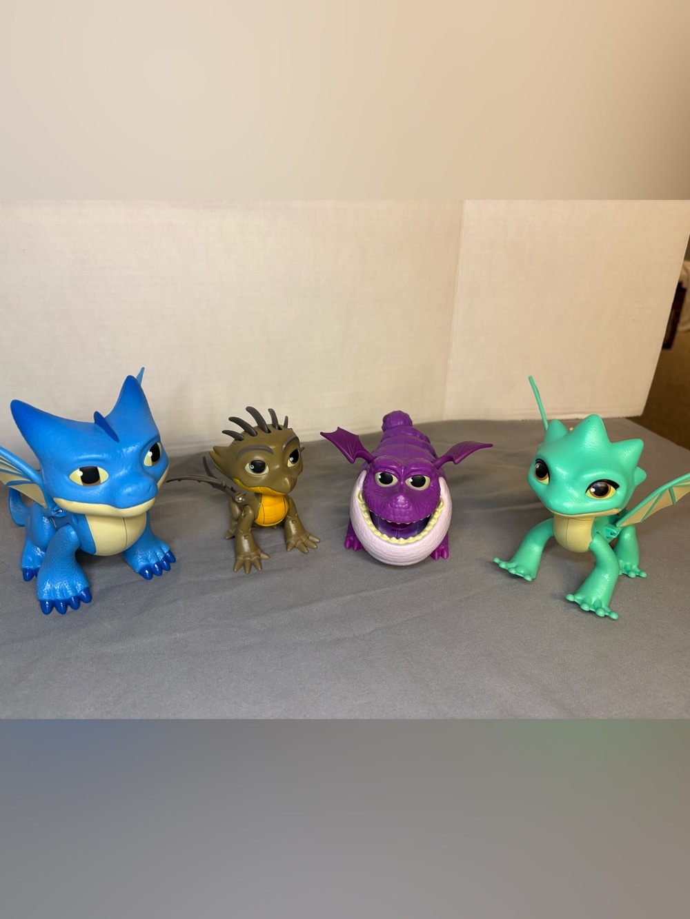 Dreamworks Colorful Dragon Rescue Riders Figure Set Burple Summer Cutter Winger